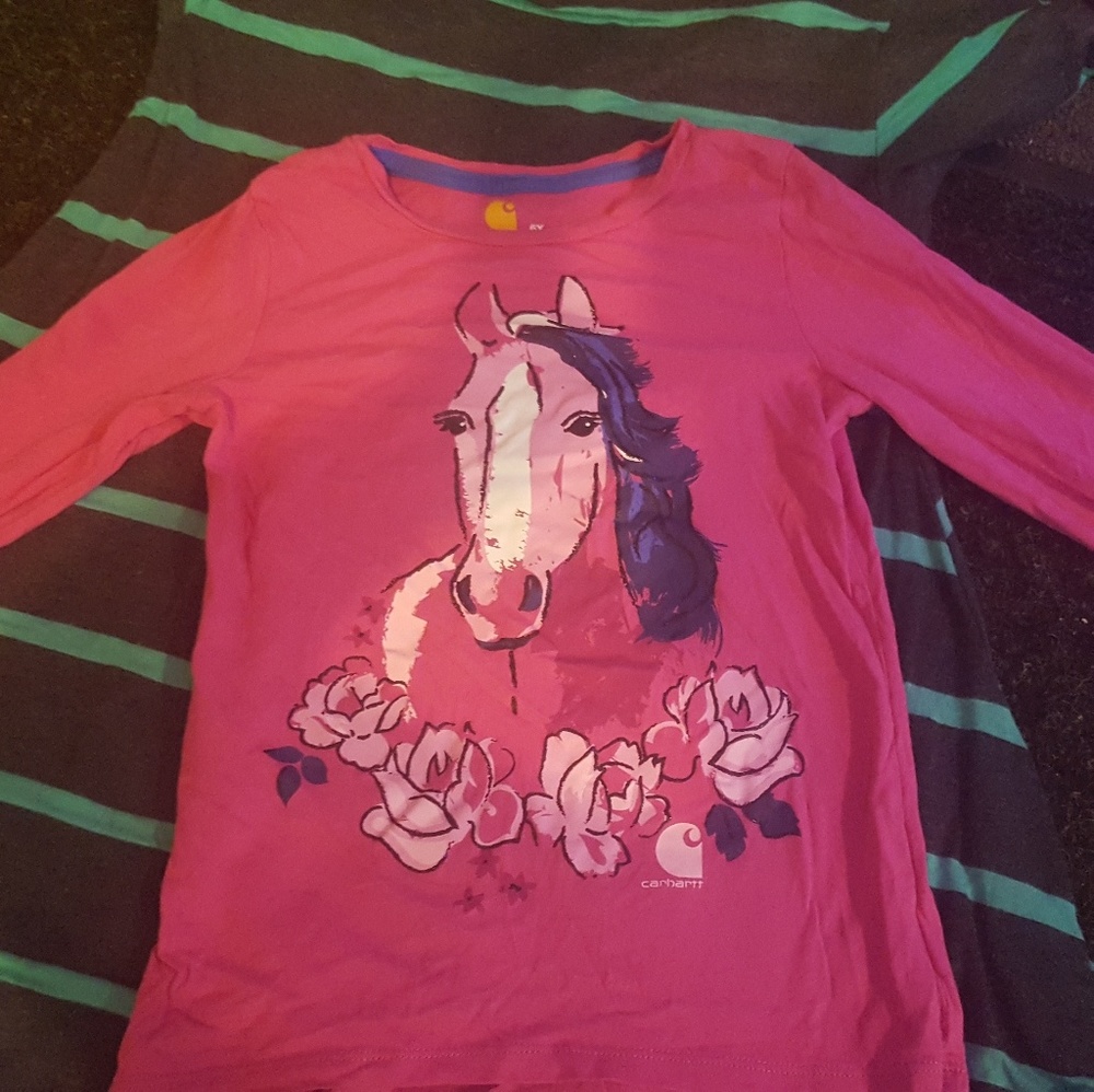 Carhartt girls long sleeve horse shirt
